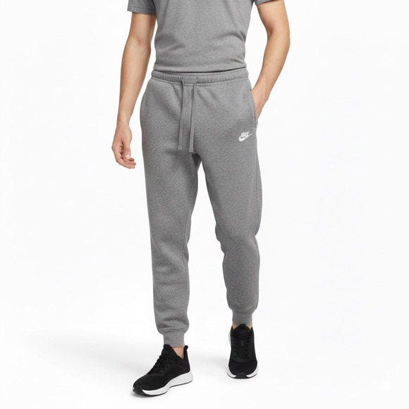 Nike Other - Nike Logo Fleece Joggers Mens XL Gray Athletic Sweatpants Cozy Streetwear